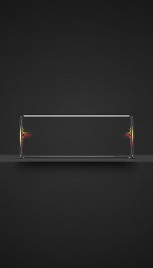 Acrylic Plate With Gloss Black Finish